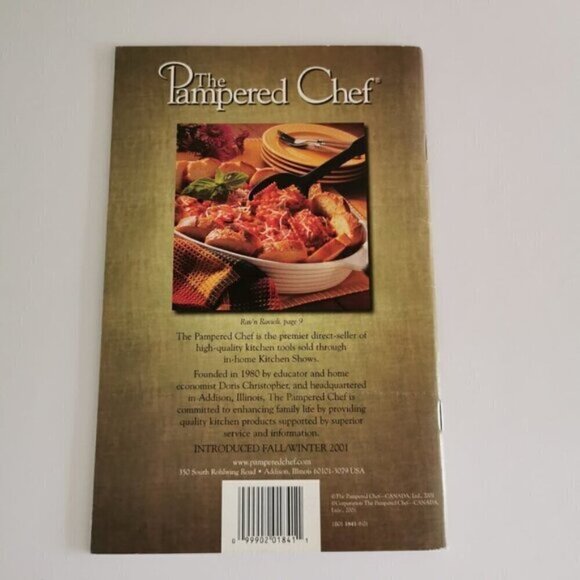 Pampered Chef Recipes 2001 Seasons Best Vintage Cookbook Booklet Canadian - Picture 2 of 9